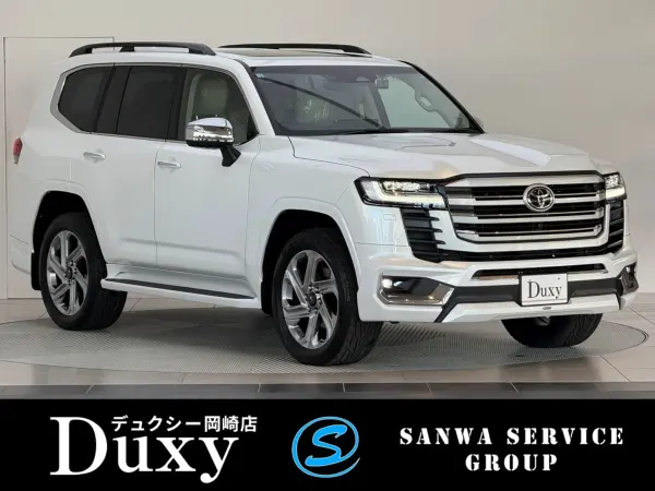 Toyota Land Cruiser 300 3.5 ZX 4WD 2026 Model Modellista Aero & Alloy Wheels Cool Box Rear Electric Diff Lock Tire Pressure Sensor Cold Area Tonneau Cover 12.3-inch JBL Premium Navigation Rear Entertainment System Roof Rail Beige Interior (Precious White Pearl)