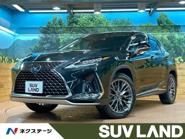 Lexus RX450h Version L 4WD Non-Smoking Car Genuine 12-inch Navigation Sunroof Surround View Camera Seat Ventilation Head-Up Display Blind Spot Monitor Power Rear Gate Memory Power Seat Wood Combination Steering Wheel Steering Heater (Graphite Black Glass Flake) — thumbnail 1