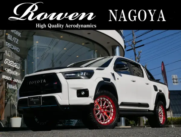 Toyota Hilux 2.4 Z GR Sport Diesel Turbo 4WD with Rowen Aero Full Kit, AGWheels KSM05 20x10.0J, SPORTLID V Tonneau Cover, Alpine Mirror-Type Dashcam, Factory Tire/Wheel Included, Rear Diff Lock (Super White II) — thumbnail 1