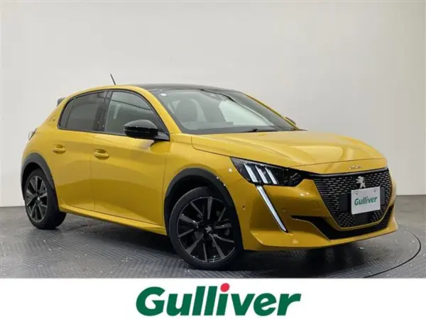 Peugeot 208GT with Factory Display Audio/Drive Recorder/ETC/Blind Spot Monitor/Adaptive Cruise Control/Half Leather Seats/Seat Heaters/Corner Sensors/Backup Camera/LED/Smoke-Free (Faro Yellow)