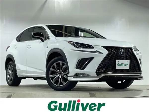 Lexus NX300h F Sport Moonroof Genuine 10.3-inch Navigation TRD Aero Premium Sound System Safety System Plus Cruise Control BSM Seat Memory Function Power Back Door Paddle Shift Aluminum Pedals ETC (White Nova Glass Flake) — thumbnail 1