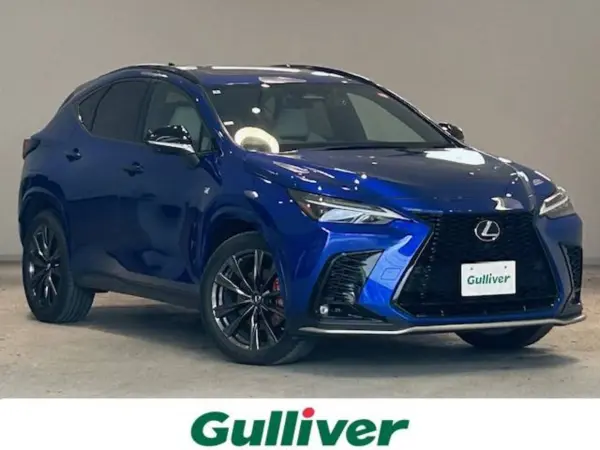Lexus NX 450h+ F Sport 4WD Moon Roof / F Sport Orange Brake Calipers / Lexus Safety System+ / Genuine 14-inch Navigation / Panoramic View Monitor / Hands-Free Back Door / Drive Recorder / ETC / Leather Seats / Non-Smoking Vehicle (Heat Blue Contrast Layering)