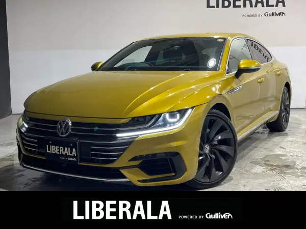 Volkswagen Arteon TSI 4Motion R-Line Advance 4WD with Factory Navigation, Full-Seg, ACC, Surround Camera, DCC (Yellow) — thumbnail 1