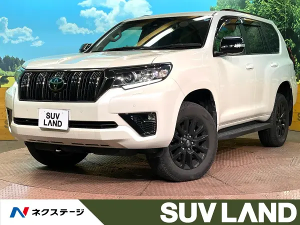 Toyota Land Cruiser Prado 2.8 TX L Package Black Edition Diesel Turbo 4WD Sunroof Factory Navigation Panoramic View Monitor Radar Cruise Control Blind Spot Monitor Genuine 18-inch Alloy Seats Ventilation Bluetooth Full-Seg (White Pearl Crystal Shine) — thumbnail 1
