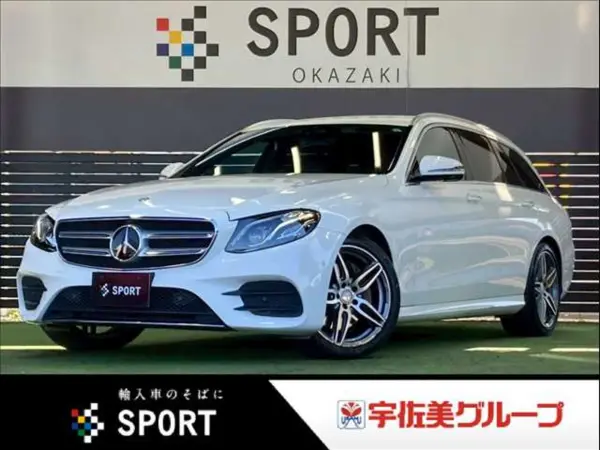 Mercedes-Benz E-Class Wagon E220d Avantgarde Sport (Leather Spec) Diesel Turbo Burmester/Apple CarPlay/Seat Heater/360° Camera/Adaptive Cruise Control/Power Tailgate/Power Seat/Blind Spot/Full Seg/ETC/Keyless Go/Factory Navigation/Paddle Shift (Polar White)