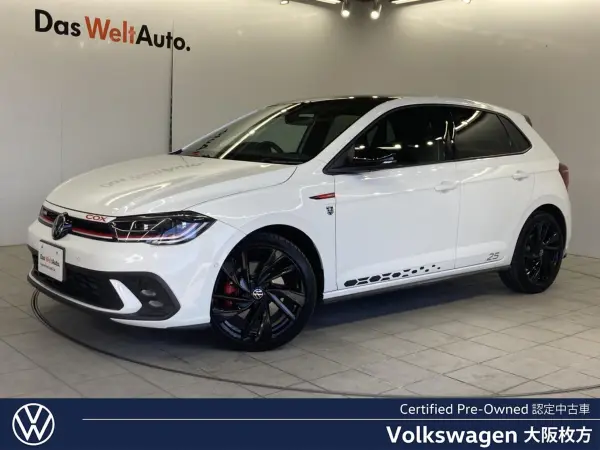 Volkswagen Polo GTI Edition 25 LED Headlights Genuine Navigation Genuine 18-inch Alloy Wheels ETC2.0 ACC Travel Assist Seat Heater Driving Profile Function Leather Seats Digital Meter Cluster Smart Key (Pure White/Black Roof)