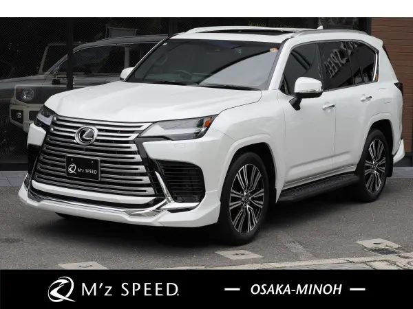 Lexus LX600 4WD 7-Seater Rear Entertainment Modellista Sunroof Cool Box Digital Inner Mirror Panoramic View Monitor 22-inch AW Power Back Door Drive Recorder (Sonic Quartz)