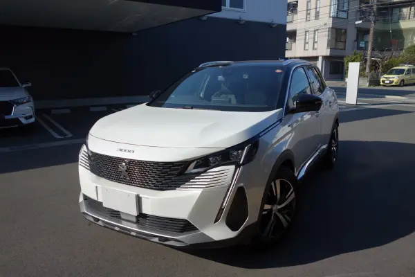 Peugeot 3008 GT Hybrid4 4WD Certified Used Car 1 Year Warranty Sunroof Automatic Emergency Braking ETC Radar Backup Camera CarPlay & Android Auto LED Headlights (White) — thumbnail 1