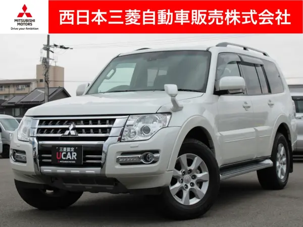 Mitsubishi Pajero 3.2 Long Final Edition Diesel Turbo 4WD Sunroof Backup Camera Navigation Full-Seg Seat Heater (Pearl) — thumbnail 1