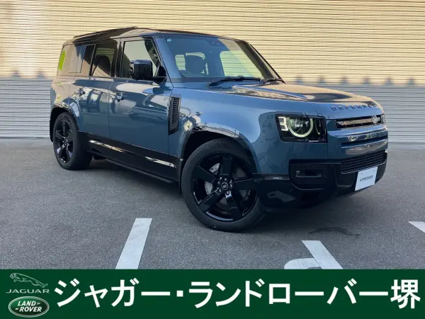 Land Rover Defender 110 X Dynamic HSE 3.0L D350 Diesel Turbo 4WD 22-inch Gloss Black Alloy Wheels (Tasman Blue Metallic) — thumbnail 1