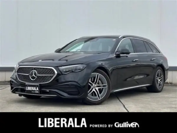 Mercedes-Benz E-Class Wagon E220 d Avantgarde AMG Line Package (ISG equipped model) Diesel Turbo MP202401 Sunroof Leather Exclusive Package Digital Interior Package Advanced Package AMG Line Radar Safety Package 3D Cockpit HUD MBUX AR Navigation Seat Heater Power Seat Burmester Power Tailgate ETC (Obsidian Black) — thumbnail 1