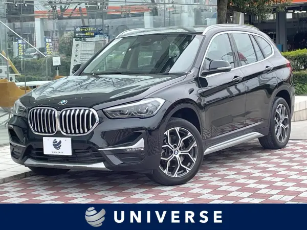 BMW X1 xDrive 18d xLine Edition Joy Plus 4WD Comfort Package, Backup Camera, Radar Cruise Control, Collision Mitigation System, Front/Rear Clearance Sonar, Comfort Access, Front Power Seats, Lane Keeping Assist, Power Rear Gate, ETC, Non-Smoking Vehicle (Black Sapphire Metallic) — thumbnail 1