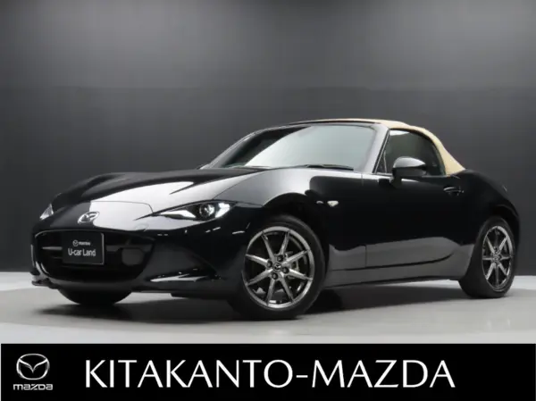 Mazda Roadster 1.5 S Leather Package V Selection Leather Seat 6MT Navigation LED Lights Aluminum (Jet Black Mica)