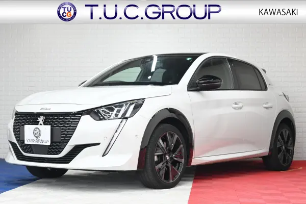 Peugeot 208GT ACC BSM Half Leather Seat Heater Genuine Touch Screen Genuine Navi TV Full-Seg CarPlay 17-inch AW Drive Mode LED Lights Ambient Light Paddle Shift 2-Year Warranty (Pearl White)