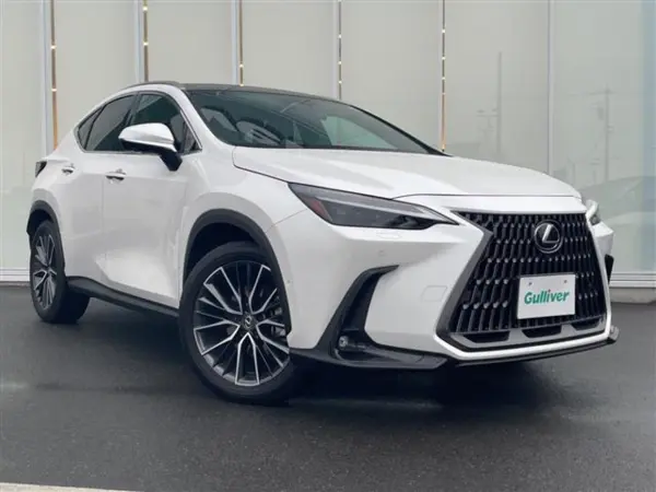 Lexus NX 350h Version L Panoramic Roof Panoramic View Monitor Genuine Navigation Seat Heater & Ventilation Wireless Charging Steering Heater Power Back Door Built-in ETC Drive Recorder Paddle Shift (Sonic Quartz) — thumbnail 1