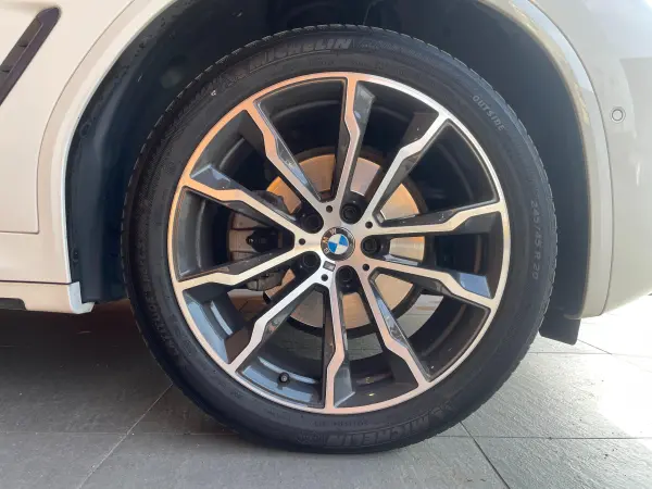 BMW X3 xDrive20d M Sport Diesel Turbo 4WD Highline PKG Brown Leather Genuine 20-inch AW Navi TV CarPlay Bluetooth 360 Camera Head-Up Display Hands-Free Tailgate ACC LKA BSM All-Seat Heater Power Seat Wireless Charge Paddle Shift (Alpine White) — photo 8