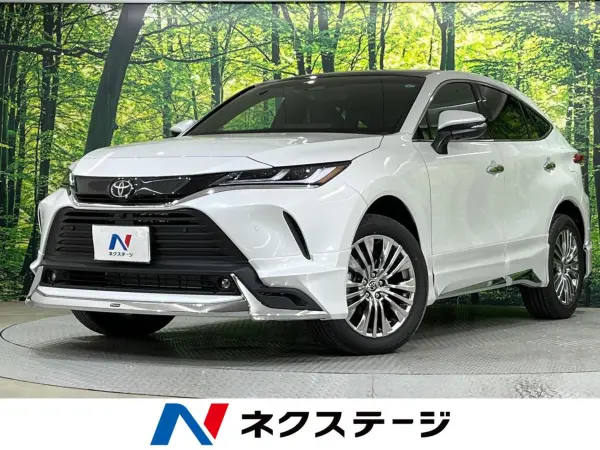 Toyota Harrier 2.5 Hybrid Z Leather Package Registered Unused Car Modellista Aero Panoramic Roof JBL Sound 12-inch Maker Navi Surround Camera Power Rear Gate Digital Inner Mirror Collision Mitigation Radar Cruise Lane Keep (Platinum White Pearl Mica)