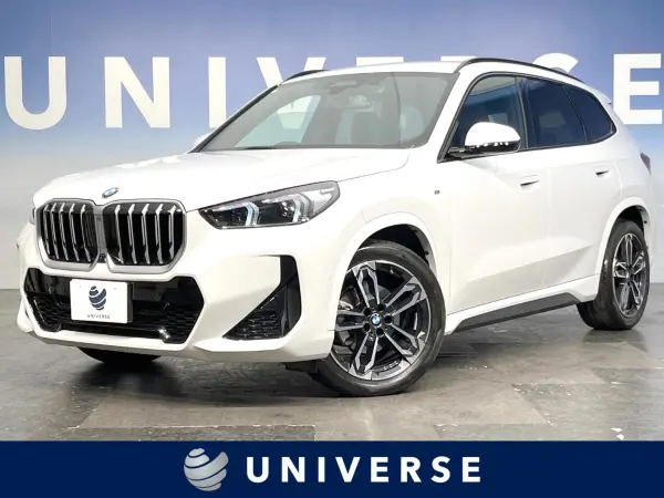 BMW X1 xDrive20d M Sport DCT Diesel Turbo 4WD Apple CarPlay Adaptive Cruise Control Genuine 19-inch AW Genuine Navigation Surround View Camera Automatic Parking System Half Leather Seats Front Power Seats/Seat Heaters LED Headlights (Mineral White Metallic) — thumbnail 1