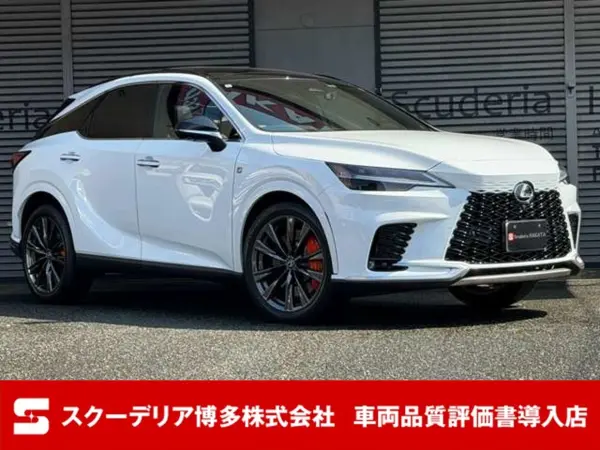 Lexus RX350 F Sport 4WD Panoramic Roof Black Leather Seat Orange Caliper Head-Up Display Digital Inner Mirror One Owner Non-Smoker (Pearl White)