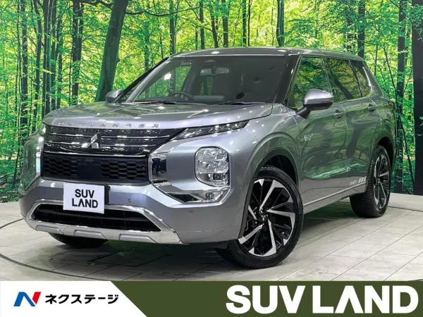 Mitsubishi Outlander PHEV 2.4 P 4WD Non-Smoking Car Panoramic Roof BOSE Sound 9-inch Navigation Surround View Camera Full-Seg Digital TV Power Rear Gate Blind Spot Monitor Radar Cruise LED Lights (Titanium Gray Metallic)