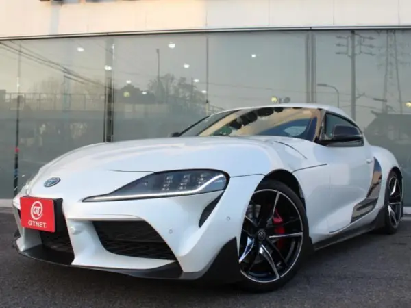 Toyota Supra 3.0 RZ GR Full Aero Genuine 19-inch Alloy Wheels Black Leather Seats Power Seats HUD BSM Genuine Navigation Full-Seg Back Camera JBL Sound Clifford Security Cellstar Drive Recorder Super Cat Radar (White) — thumbnail 1