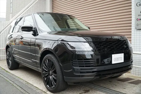 Land Rover Range Rover Autobiography (Gasoline 525PS) 4WD Santorini Black Tan Leather Black Exterior Pack Driver Pro Pack Genuine 22AW Front/Rear Drive Recorder Panoramic Roof Meridian Sound Seat Heater Seat Cooler 4WD Dealer Car (Santorini Black Metallic) — thumbnail 1
