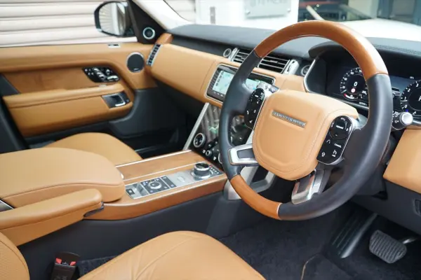 Land Rover Range Rover Autobiography (Gasoline 525PS) 4WD Santorini Black Tan Leather Black Exterior Pack Driver Pro Pack Genuine 22AW Front/Rear Drive Recorder Panoramic Roof Meridian Sound Seat Heater Seat Cooler 4WD Dealer Car (Santorini Black Metallic) — photo 8