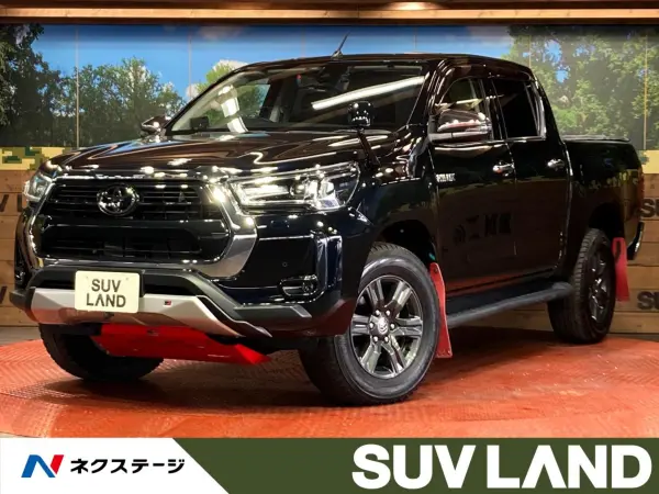 Toyota Hilux 2.4 Z Diesel Turbo 4WD Genuine Bed Liner 11th Gen BIGX Alpine Mirror-Type Drive Recorder Radar Cruise Control Pre-Crash Safety System LED Headlights Clearance Sonar Smart Key Automatic High Beam (Attitude Black Mica) — thumbnail 1