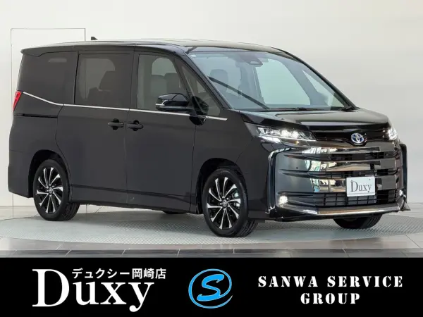 Toyota Noah 1.8 Hybrid S-Z Toyota Team Mate Advanced Park Comfort Convenience Package Hi Seat Heater 10.5-inch Connected Navigation Apple CarPlay HDMI Input Terminal CD/DVD Deck Full-Seg TV ETC 2.0 Power Back Door Triple-LED Headlights (Attitude Black Mica) — thumbnail 1