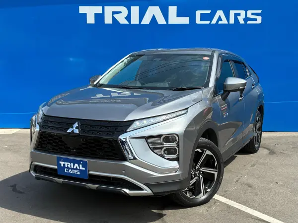 Mitsubishi Eclipse Cross PHEV 2.4 G 4WD with Aftermarket 8-inch Navigation, Full-Seg, Bluetooth, DVD Playback, Backup Monitor, Collision Mitigation Braking, Power Seats, Heated Steering Wheel, ETC, Heated Seats, Head-Up Display, Cruise Control, LED Headlights (Titanium Gray Metallic) — thumbnail 1
