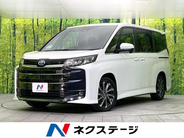 Toyota Noah 1.8 Hybrid S-Z Non-Smoking Car Genuine Display Audio Backup Camera Both Side Power Sliding Doors Smart Key LED Headlights (White Pearl Crystal Shine)
