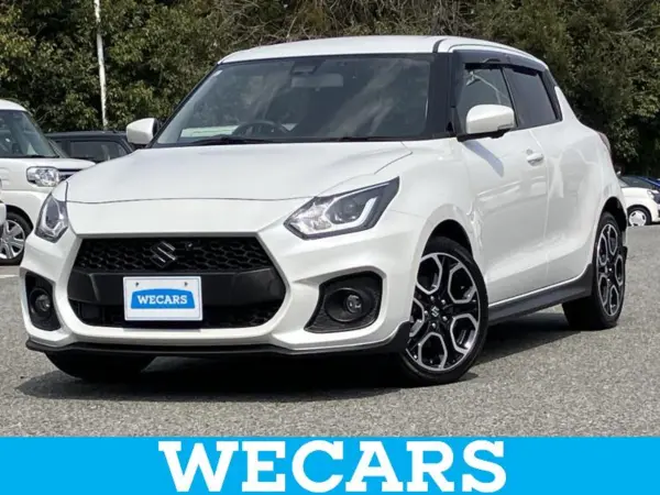 Suzuki Swift Sport 1.4 New Tires/Aftermarket 8-inch SD Navi/Dual Camera Brake Support (Suzuki)/Seat Heater Driver Seat/All-Around Monitor Camera/Lane Departure Prevention Support System/Bluetooth Connection/ETC (Pure White Pearl) — thumbnail 1