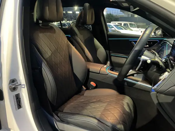 Mercedes-Benz E-Class Wagon E200 Avantgarde AMG Line Package (ISG equipped model) MP202501 Digital Interior P/Leather Exclusive P/Advanced P/Nappa Leather: Black/Seat Heater/Seat Cooler MBUX Hyperscreen/Panoramic Sliding Roof/Burmester 4D Sound (Polar White) — photo 7