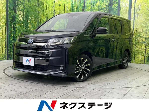 Toyota Noah 1.8 Hybrid S-Z Comfort Convenience Package Genuine 10-inch Navigation Surround View Camera Collision Damage Mitigation System Radar Cruise Non-Smoking Car Digital Inner Mirror Head-Up Display Blind Spot Monitor ETC2.0 Drive Recorder (Attitude Black Mica)