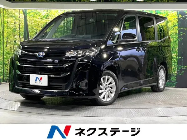 Toyota Noah 1.8 Hybrid G Non-Smoking Car Safety Sense Genuine 10.5-inch Navi All-Around Camera Both Side Power Sliding Doors Park Assist AC100V LED Lights Auto High Beam Radar Cruise Electric Parking Brake ETC (Attitude Black Mica) — thumbnail 1