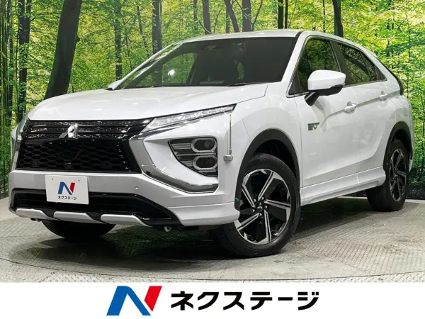 Mitsubishi Eclipse Cross PHEV 2.4 P 4WD Genuine 8-inch Navigation, 360 Camera, e-Assist, Radar Cruise, BSM, Front Seat Heaters, Power Seats, Steering Heater, Dashcam, ETC, Clearance Sonar, Smart Key, AC Power Outlet, HUD, Non-Smoking Car (White Diamond)