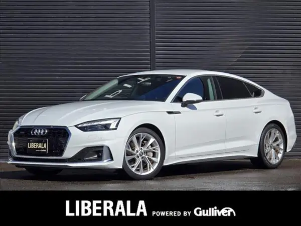 Audi A5 Sportback 45 TFSI Quattro S Line 4WD One Owner Black Leather Luxury Package Laser Light Package Wireless Charging 4-Zone Seat Heating 10.1-inch Memory Navigation Surround View Camera CarPlay ACC BSA LKA Steering Plus Power Back Door Ambient Lighting (Glacier White Metallic) — thumbnail 1