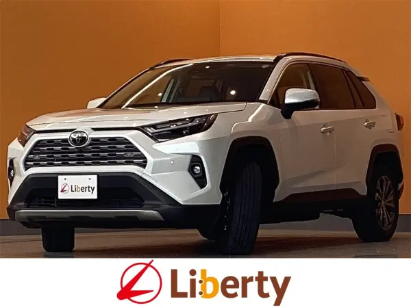 Toyota RAV4 2.5 Hybrid G E-Four 4WD with Toyota Safety Sense, Genuine 10.5-inch Display, Bluetooth, Panoramic View Monitor, ETC2.0, Steering Heater, Power Back Door, Adaptive Cruise Control, LED Headlights, Genuine Alloy Wheels (Platinum White Pearl Mica) — thumbnail 1