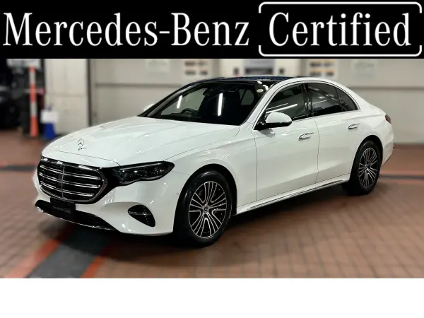 Mercedes-Benz E-Class E300 Exclusive (ISG Model) MP202501 Opalescent White Nappa Leather Black Digital Interior Package Leather Exclusive Package Panoramic Sliding Roof 2L Turbo MBUX (Opalescent White) — thumbnail 1