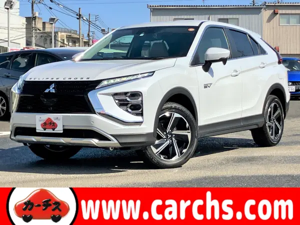 Mitsubishi Eclipse Cross PHEV 2.4 P 4WD Non-Smoking / OP Leather / Full-Seg Navigation & Backup Camera / My Pilot & e-Assist / HUD / Hands-Free Power Tailgate / Keyless Operation / LED Head & Fog Lights (Pearl White)