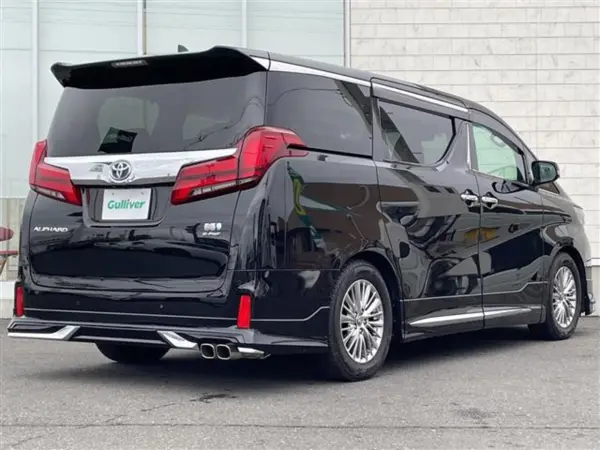 Toyota Alphard Hybrid 2.5 SR C Package E-Four 4WD One Owner Genuine Navigation Full-Seg TV Backup Camera Modellista Aero Dual Power Sliding Doors Power Back Door Leather Seat Sunroof Cold Region Specification Sequential Turn Signals Genuine Alloy Wheels (Black) — photo 9