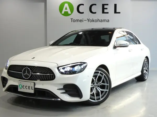 Mercedes-Benz E-Class E200 Sport (BSG Model) AMG Line Exclusive Package Panoramic Sunroof Black Leather Seats & Heater Navigation 360 Camera Keyless Go Wireless Charging Burmester Sound Drive Recorder Head-Up Display (Diamond White)