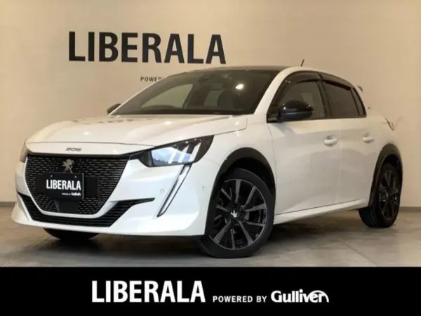 Peugeot 208GT with Factory Navigation, Full-Seg TV, Backup Camera, ETC, Front/Rear Dashcam, Half Leather Seats, Seat Heaters, Wireless Charging, LED Headlamps, Intelligent Safety, Traffic Sign Information (Pearl White) — thumbnail 1
