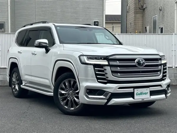 Toyota Land Cruiser 300 3.5 ZX 4WD One Owner Modellista Aero Rear Seat Entertainment System JBL Premium Sound Cold Weather Package Roof Rails Panoramic View Monitor Color Head-Up Display (Precious White Pearl) — thumbnail 1