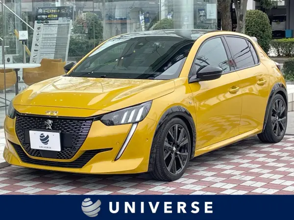 Peugeot 208GT Panoramic Roof Radar Cruise Control Apple CarPlay Backup Camera Collision Mitigation Braking Front/Rear Clearance Sonar Lane Keeping Assist Front Seat Heater LED Headlights ETC Non-Smoking Vehicle (Faro Yellow) — thumbnail 1