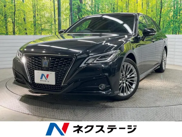 Toyota Crown Hybrid 2.5 S Elegance Style III Late Safety Package Plus Safety Sense Non-Smoker All Door Easy Closer Dual Zone Auto AC 12.3 Navi Power Seat Seat Heater Steering Heater BSM (Precious Black Pearl) — thumbnail 1