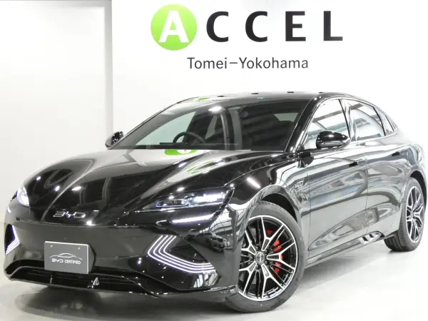 BYD Seal AWD Certified Used Car with Around View Monitor, Genuine Leather Seats, Seat Heaters, Blind Spot Monitor, Genuine Navigation (Cosmos Black) — thumbnail 1