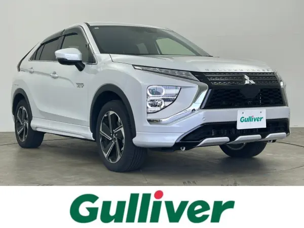 Mitsubishi Eclipse Cross PHEV 2.4 P 4WD with Charging Cable, Genuine Navigation, 360 Camera, Back Camera, Side Camera, Head-Up Display, Heated Steering Wheel, Half Leather Seats, Heated Seats, Driver Power Seat, ETC, Genuine Aluminum Carrier (White Diamond:W85)