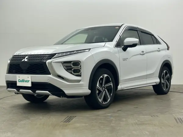 Mitsubishi Eclipse Cross PHEV 2.4 P 4WD with Charging Cable, Genuine Navigation, 360 Camera, Back Camera, Side Camera, Head-Up Display, Heated Steering Wheel, Half Leather Seats, Heated Seats, Driver Power Seat, ETC, Genuine Aluminum Carrier (White Diamond:W85) — photo 9