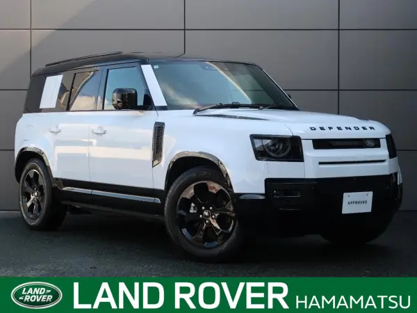 Land Rover Defender 110 X Dynamic SE P300 Certified Used Car MERIDIAN Sound Surround Camera Collision Mitigation Brake Adaptive Cruise Black Exterior Pack Air Suspension Option 20-inch Aluminum Apple Car Play (Fuji White (Solid))